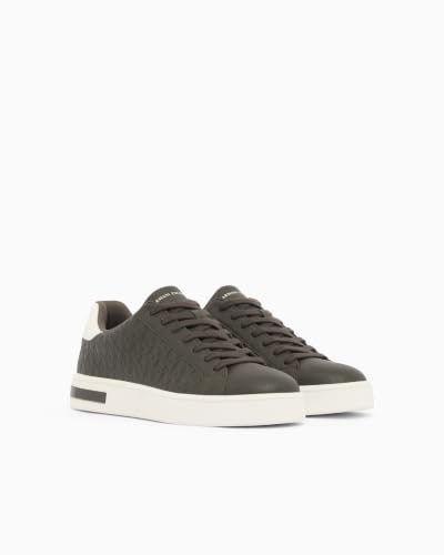 Image of Armani Exchange London Leather Sneakers