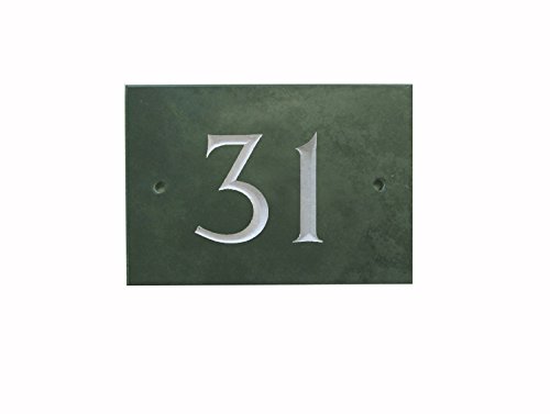 Green Slate House Number (1-99) (No 31)