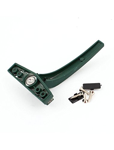 Image of Aexit Green Aluminum Padlocks & Hasps Alloy 7 Shaped Left Hand Casement Window Locking Combination Padlocks Lock Handle