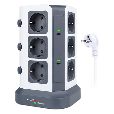 KOOSLA Multiprise avec USB C Cover