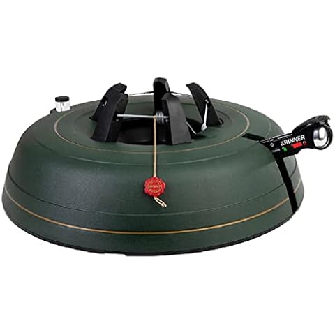Krinner Ultra Grip XXL Christmas Tree Stand with Single Rope Technology Foot Pedal with Safety Bell and 11.0 Litre Water Tank for Tree Height up to 4.0 m Made in Germany 94255 Green (Matte) Cover