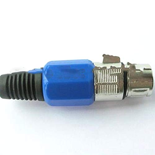 (5 Pieces/lot) XLR 3 PIN Female MIC Microphone Cable Plug