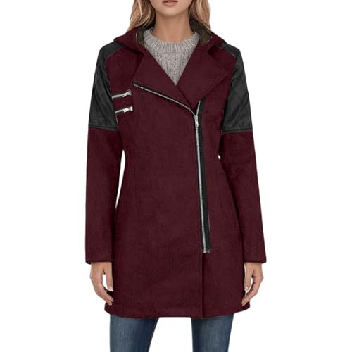 Manteau long polaire à capuche isolant avec zip intégral ultra chaud