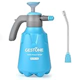 GESTONE Hand Pump Sprayer 1/2 Gallon, 68 Oz Leak-Proof Water Mister Spray Bottle, 2L Handheld Garden Pressure Sprayer in Lawn and Garden, with Adjustable Nozzle, Extended Spray Rod & Safety Valve