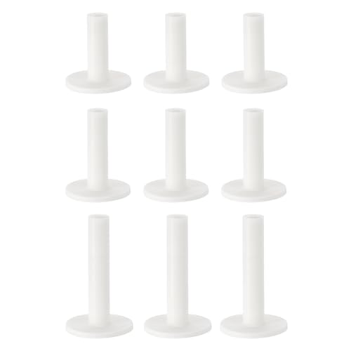 PATIKIL Rubber Golf Tee, 9 Pcs Mix Size Golf Practice Tees Training Driving Range Tee Stable Golf Ball Holder for Outdoor Indoor Hitting Mat, White