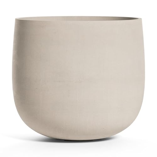 COSAPOTS Mondo Large Planter Sand Stone Finish Fiberglass