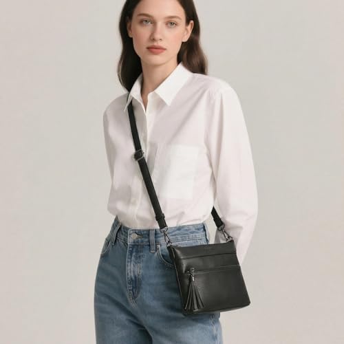 Image of GOIACII Crossbody Bags for Women Travel Purses Leather Handbags Medium Shoulder Bag with Adjustable Strap