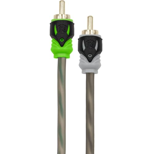 Cable RCA de 2 canales Raptor con aislamiento flexible y longitud de 10 pies 2