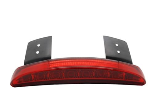 Luz trasera de freno con lente ahumada para motocicleta Bobber y Chopper