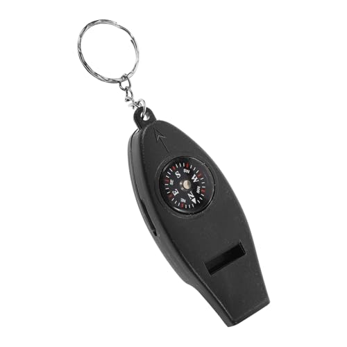 HONMEET Outdoor Tool Compass Whistle Thermometer Magnifier Plastic Pendant for Camping and Hiking