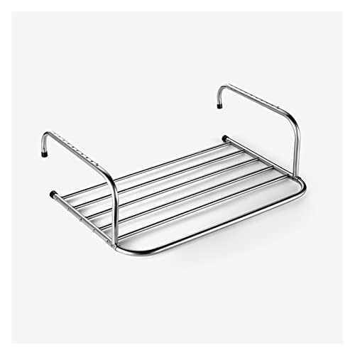 Hong Yi Fei-Shop Tendedero Balcón Secado Zapato Estante Plegable Ventana Pañal Secado Rack Lavado Ropa Secadora Toalla Rack Tendedero Plegable (Color : 50-86cm)