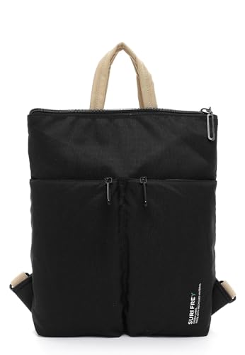 Suri Frey SURI Green Tanny Backpack Black sac à dos léger contre le mal de dos