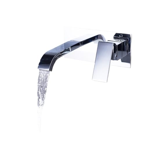 Mezclador de baño cromado oculto para lavabo moderno y cocina funcional 2