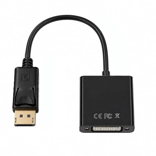 HoxzoDa Adaptateur Displayport Vers DVI Femelle, Convertisseur Vidéo HD, Plug And Play, Pour Ordinateur, TV, Projecteur, Moniteur