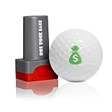 QUBI Golf Ball Stamp, Golf Ball Stamper, Reusable Self-Inking Golf Ball Stamp Marker to Identify Golf Balls, Golf Gifts Golf Accessories for Men and Women Golfers (Money Bag)