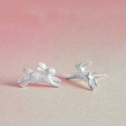 Boma Jewelry Sterling Hare Rabbit Stud Earrings3