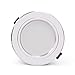 Super Bright Round Downlight LED Aluminium AC110V-240V LED Downlight Encastré Plafonnier Un ensemble de 6PCS (lumière blanche) -White_18W
