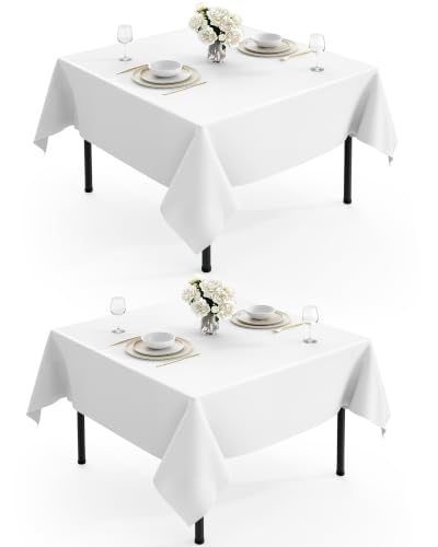 Image of Pureegg Rectangle Table Cloth 54 inch x 54 inch White