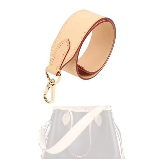 Double-Sided Vachetta Leather Purse Strap