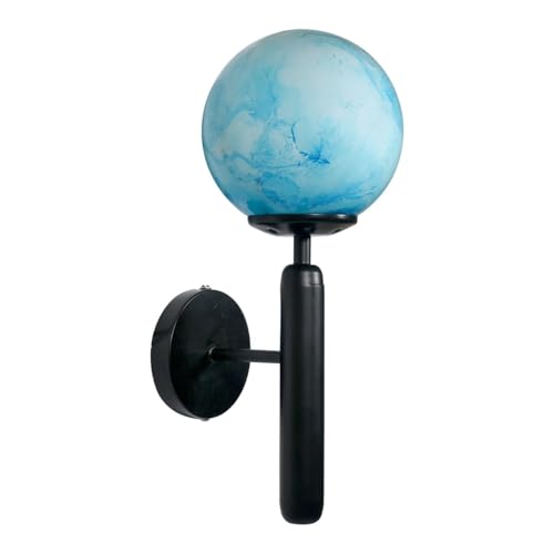 Image of SINOMAN Metal Wall Light For Living Room Modern /Wall Lamps For Bedroom /For Living Room /Wall Lights For Home Decoration /Bedside Wall Lamp (Wl Earth Globe, Without Bulb)