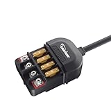 Kaedear(カエディア) バイク 電源リレー 防水 電源取り出し 分岐 ヒューズブロック 4系統 DC12V 20A ACC電源 分配器 配線剥いて銅線差すだけ 簡単接続 4種類の電装品を一括管理 ジャンクションパワーリレー KDR-E2