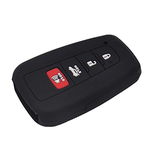 Funda de silicona para llave Toyota Highlander Corolla carcasa mando coche 4 botones 3