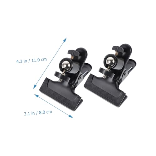 Soporte de flash clip para cámara metálico con abrazaderas resistentes de muelle 2