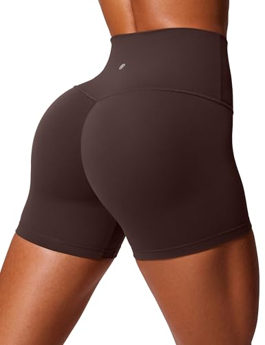 CRZ YOGA Secretsculpt Womens Butterlift High Waist Scrunch Butt Biker Shorts 4 Inches - No Front Seam Workout Gym Booty