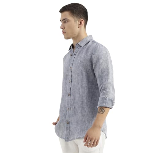 Image of United Colors of Benetton Regular Fit Spread Collar Solid Shirt