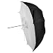 Fotodiox Premium Grade Studio Umbrella Softbox 43in (100cm) Black and Silver Reflective Interior with Neutral White Shoot-Through Cover