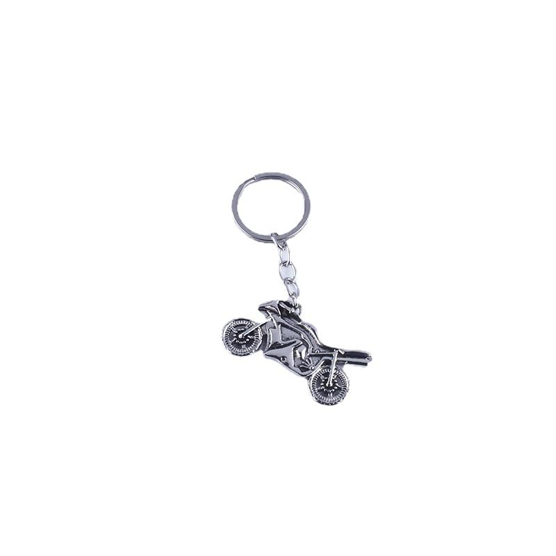 Key Chain 2 Pieces Motorcycle Keychain Personality Backpack Tote Bag Keychain Car Alloy Key Ring