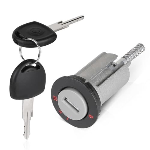 DBREAKS Cylindre de Serrure Contacteur D'allumage de Voiture Compatible avec Vauxhall Tigra B Combo C Meriva-A Corsa-C, 90511999, avec 2 Clés, Cylindre de...