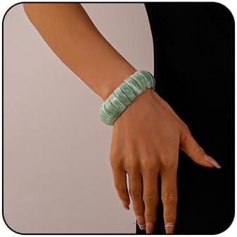 Chunky Acrylic Stretch Bangle Bracelet Round Candy Color Bracelet Irregular Punk Acrylic Resin Bangle Geometric Wristbands Bracelets Statement Jewelry for Women