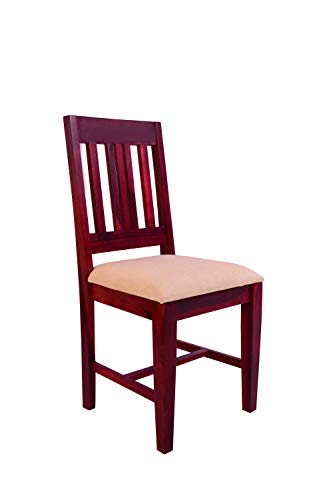 Image of Sheesham Wood 2 Seater Dining Table Set for Living Room Wooden Dining Table with 2 Chairs Furniture for Home (Mahogany Finish)