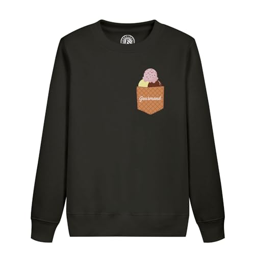 Sweatshirt enfant poche surprise gourmande anti-froid avec motif glace original