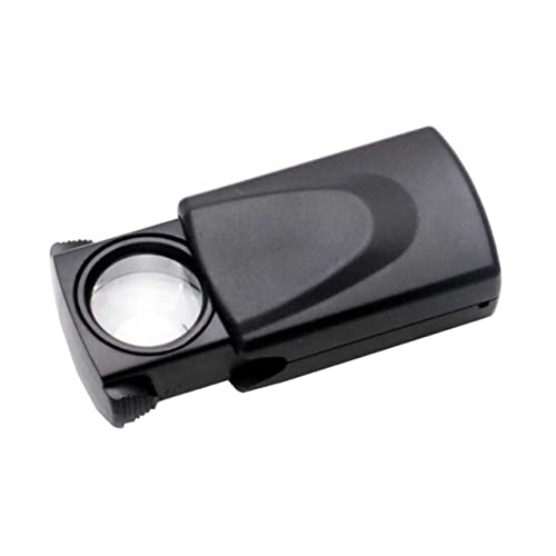 Hohopeti Jewelry Loupe Magnifier Led 30x Magnification 21mm Diameter for Gem Identification Coin Collecting