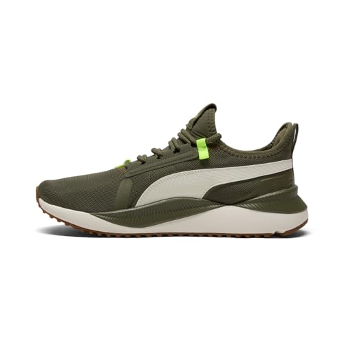 PUMA Mens Pacer Future Street Plus Lace Up Sneakers Shoes Casual - Green3