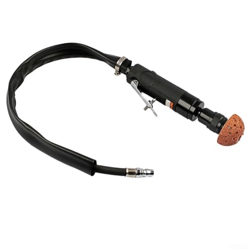 URPIZY Polisseuse pneumatique pour pneus à faible vitesse de rotation Outil de réparation Ponceuse à air comprimé pour caoutchouc, métal, pierre avec mandrin de 11 mm avec tuyau d'air et raccord