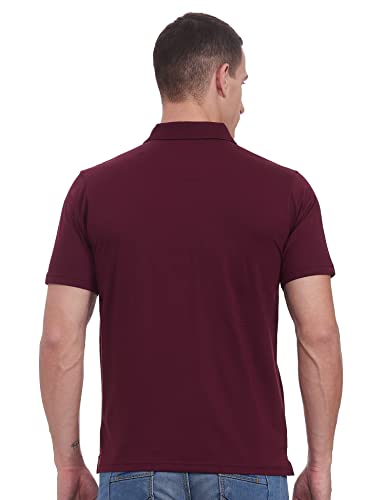 Image of Monte Carlo Mens S.Blue Plain Collar T-Shirt |22203401-167