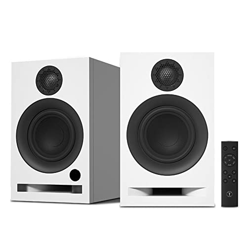 ABRAMTEK X30 Enceintes actives PC Bureau Proche Haut-parleur Bluetooth pour Home Cinéma Entrée Optique, Préampli Phono, Blanc (paire) - Les Beatles, Paul McCartney, John Lennon, RIngo Starr, George Harrison ABRAMTEK X30 Enceintes actives PC Bureau Proche Haut-parleur Bluetooth pour Home Cinéma Entrée Optique, Préampli Phono, Blanc (paire)