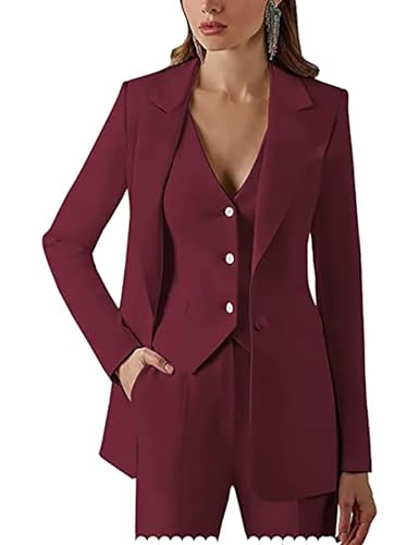 Pant Suits for Women Dressy Blazer Sets 3 Piece Suit Women Business Casual Pants Suits