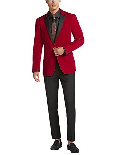 Smoking homme veste costume velours et pantalon ajusté soirée