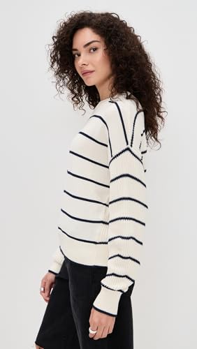 Madewell Women's Striped Ribbed-Sleeve Sweater4