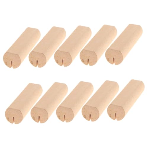 CIYODO 10 Unidades Soportes de Madera para Números de Mesa de Portatarjetas Decorativos Rústicos para Bodas Fiestas y Eventos Sujetan Cartas y Fotos con Estilo Natural