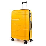 set de maletas de viaje rigidas Dimensiones: Grande XL: Total: 55 x 77.5 x 33 cm. Volumen: 110 L. Peso: 4,60 kg.