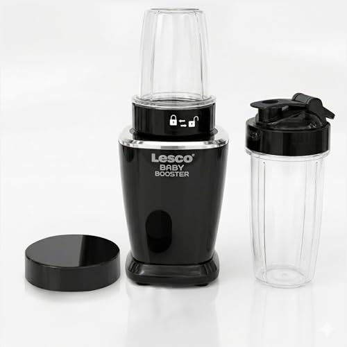 Image of Lesco Baby Booster Pro 550W Mixer Grinder & Nutri Blender|22000 RPM High Speed Bullet Mixer|2 Jars|Smoothie Maker, Juicer & Dry Grinder|Compact Multipurpose Kitchen Blender-Black