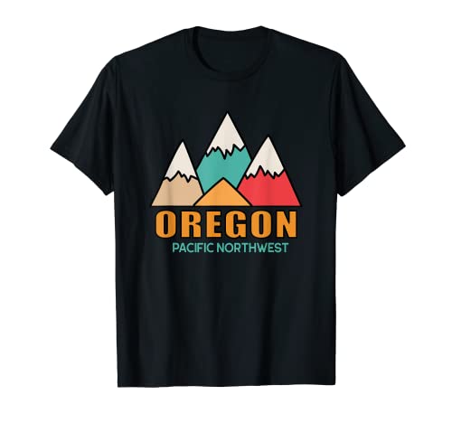Oregon Mountains - Retro Aesthetic Design - Classic T-Shirt