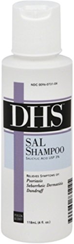DHS Sal Shampoo, 4 oz (Pack of 6)