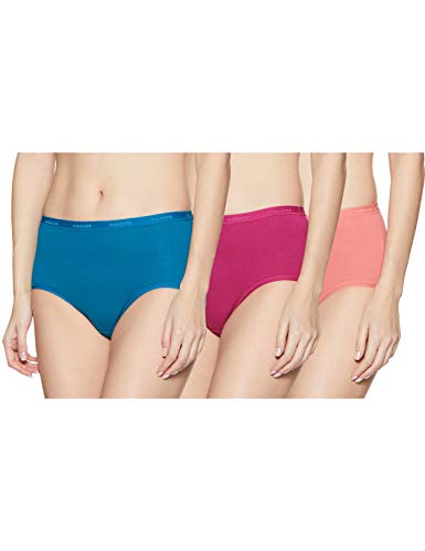 Image of Amante Solid Cotton Full Brief Panty Pack(Pack of 3)