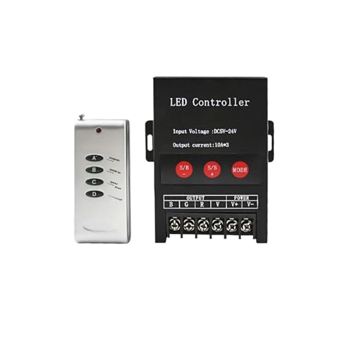 Contrôleur RF boîtier fer 30A robuste pour éclairage LED RGB stable - 2